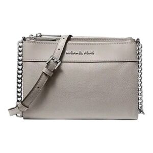 Michael Kors Kenly Double-zip Crossbody, grey